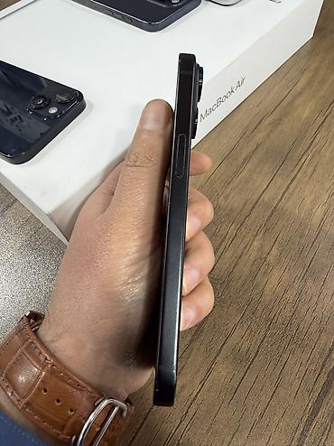 telecom: IPhone 15, 128 GB, Black Titanium, Zəmanət, Sənədlərlə — 2