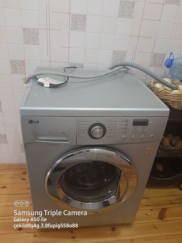 Стиральная машина LG, 8 кг, Б/у, Без сушки, Самовывоз