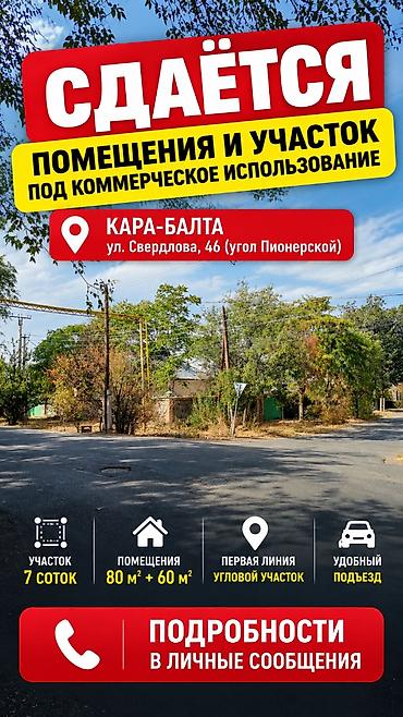 Коммерциялык мүлк: В КАРА-БАЛТЕ СДАЕТСЯ ДОМ ПОД БИЗНЕС В АРЕНДУ / ПЛОЩАДКА ПОД ФИЛИАЛ — 6