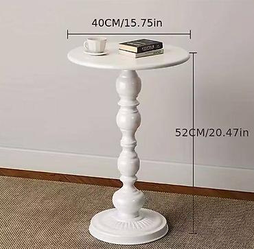 Stilski klub stolovi: Elegantni okrugli pomoćni sto - Dizajn: klasična okrugla ploča sa — 8