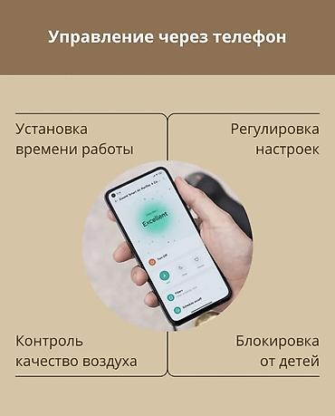61: Воздухоочиститель MiJia Настольный, 40-50 м², Воздушный, НЕРА, Антибактериальный — 4