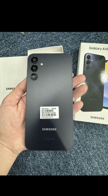 сони тел: Samsung Galaxy A15, Б/у, 128 ГБ, цвет - Синий, 1 SIM