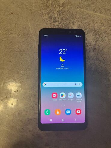 Samsung: Samsung Galaxy A8 2018, 64 GB, rəng - Qara, Barmaq izi