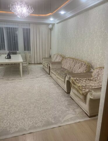 турусбеков: 3 комнаты, Агентство недвижимости, Без подселения, С мебелью полностью
