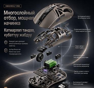 logitech g pro x2: 🖱️ Игровая Беспроводная Мышь Smailwolf RS8 — 10000 DPI, Bluetooth 5.1 — 7