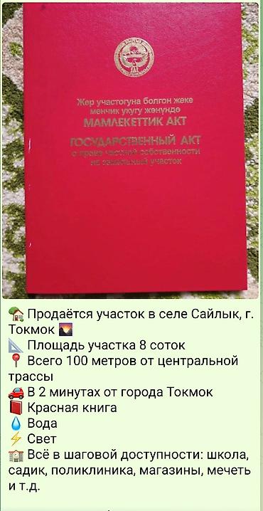 мечит: 8 соток, Кызыл китеп — 1