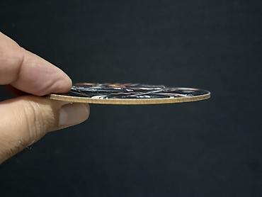 parda tul: Motosiklet temalı dairəvi taxta stəkanaltı dəsti - Dəst: 6 ədəd - — 3