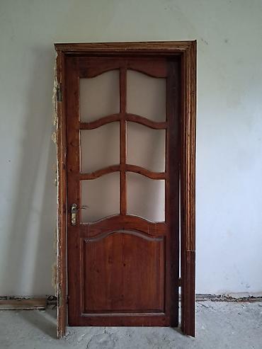 qapi: Taxta otaq qapıları dəsti - Material: tam ağac (təbii teksturalı — 3