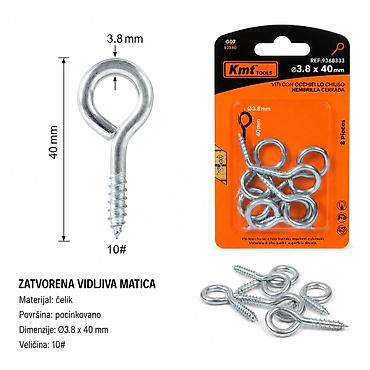 KMT Vijak sa okom 9368333 - Tip: vijci sa zatvorenim okom (eye