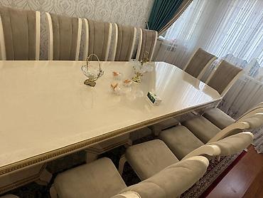 стулдар: Стол в классическом стиле. размеры 4 Х 1.2 м. 15 стульев Состав: - — 1