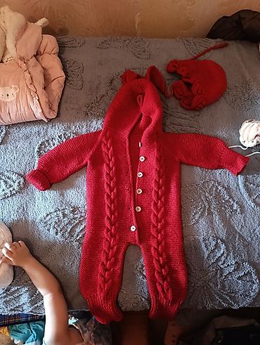 huggies elite soft: Uşaq üçün üst geyim dəsti 1) Sarı qalın şişmə jaket - Kapüşonlu - Ön — 6