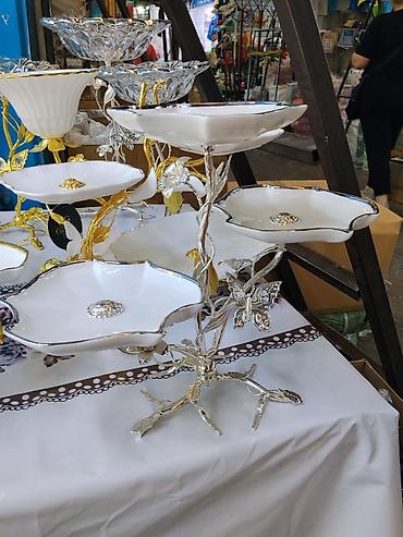 Многоярусная этажерка-фруктовница декоративная. - Конструкция на at lalafo.kg Многоярусная этажерка-фруктовница декоративная. - Конструкция на