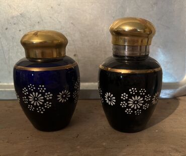 Kasalar: Kasalar, 6 ədədli dəst, rəng - Göy, Farfor, SSRİ — 13