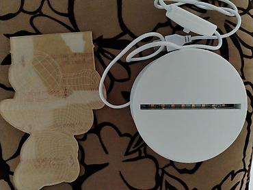 led isiqlar: 3D Creative Visualization Lamp – Ayı fiqurlu akril LED lampa Məhsulun — 1