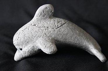 box: STARA GIPSANA FIGURA DELFINA | Stara gipsana figura delfina, dužine — 4