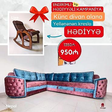 Divanlar: Künc divan, Yeni, Açılan, Bazalı, Parça, Şəhərdaxili pulsuz çatdırılma — 4