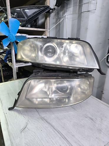 audi s: Комплект передних фар Audi 2003 г., Б/у, Оригинал, Германия — 3