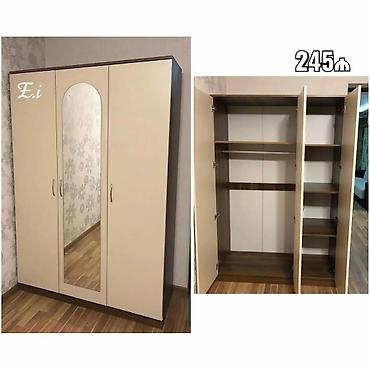 mebel skaf: *3qapili Dolab 245 AZN💥* ✔️Rəng seçimi var . ✔️Ölçü 200x120x47 — 3