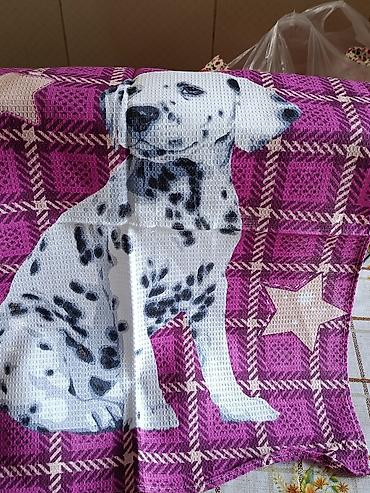 Полотенца: Кухонные вафельные полотенца с ярким принтом. размер 50/70 Материал — 7