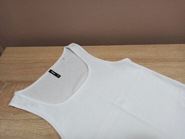 majica sa kapuljacom bez rukava: M (EU 38), Cotton, Single-colored, color - White