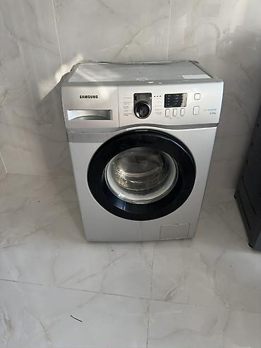 Стиральная машина Samsung EcoBubble, фронтальная загрузка, 6 кг at lalafo.kg Стиральная машина Samsung EcoBubble, фронтальная загрузка, 6 кг