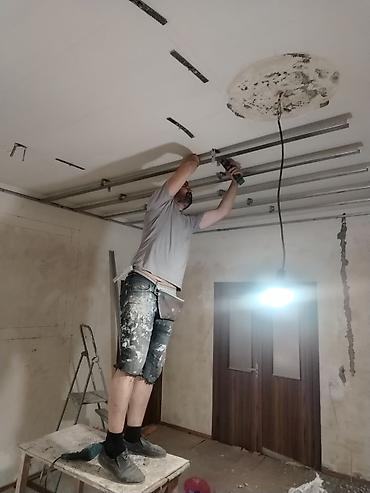 alcıpan fiqurları: Alçıpan tavan və işıqlandırma sistemi quraşdırılması - İki- və — 4