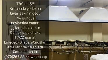 baxçada iş: Aşpazlar