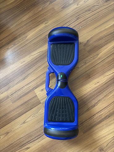 Электротранспорт: Elektrik giro skuter (hoverboard) – mavi rəng - İki təkərli, özünü — 3