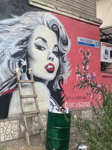 Декоративная роспись: Фактурная живопись, Художественная роспись, Граффити 3-5 лет опыта at lalafo.kg — 25 Декоративная роспись: Фактурная живопись, Художественная роспись, Граффити 3-5 лет опыта — 25