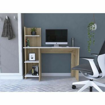 мебел для офиса: Компьютерный Стол, цвет - Белый