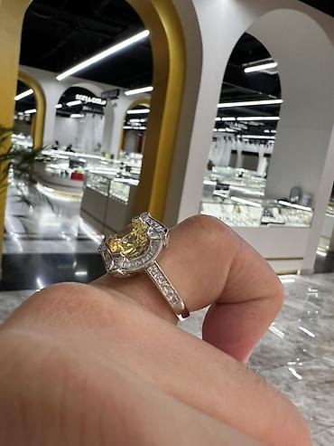 Серебряные украшения: Кольцо, Коктейльное, Проба 925, Женские, Фианит, Новый — 4