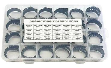 Светодиодные лампочки: SMD LED Dəsti – 1200 ədəd, 6 rəng, 4 kılıf ölçüsü Qiymət: 36 0402 / — 3
