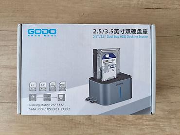 Другие комплектующие: Док-станция GODO GDPD07T-U для SATA жестких дисков/SSD 2.5/3.5 с — 10