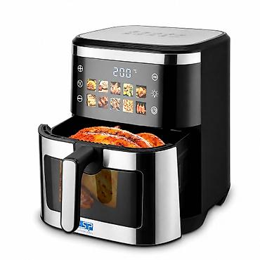 Mətbəx texnikası: №: 347 Məhsulun adı: Aerofritür DSP KB-2195 10 l 2100 W qara-gümüşü — 1