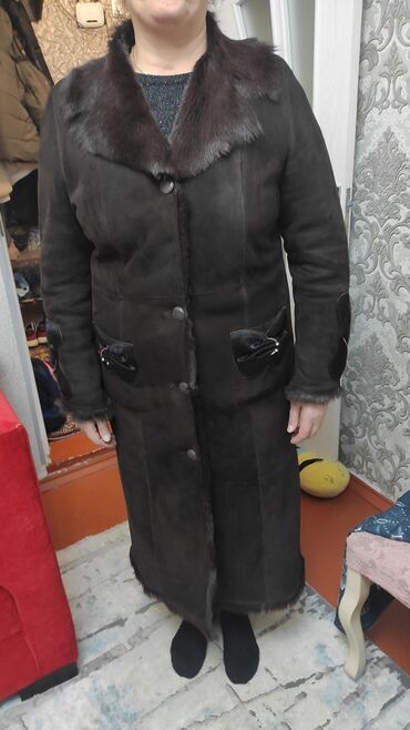 пальто: Пальто Moda, 2XL (EU 44), цвет - Коричневый