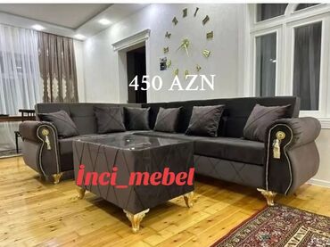 Masa və oturacaq dəstləri: Künc divan, Yeni, Parça, Şəhərdaxili pulsuz çatdırılma