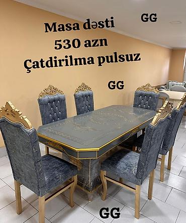 kirayə stol stul: Masa desti sifarisle hazırlanır. ⚜️ İstehsaldan satiş, otağınıza — 1