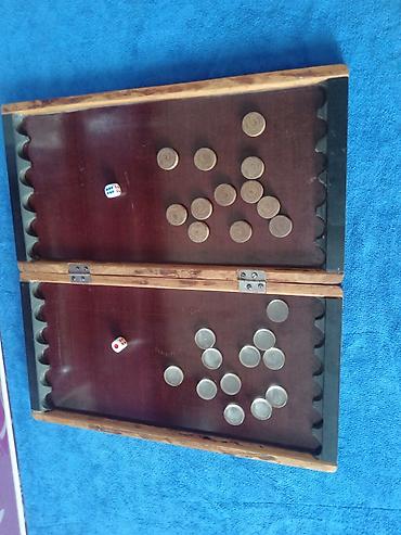 Нарды: Набор для игры в нарды (складное поле) - Деревянная складная доска на — 8