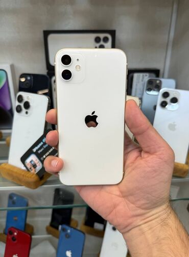 iphone çin versiyonu: IPhone 11, 128 GB, Ağ, Zəmanət, Kredit, Barmaq izi