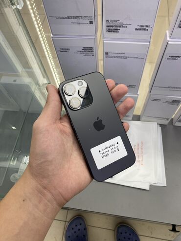 iphone 14 бу купить: IPhone 14 Pro, Б/у, 256 ГБ, Jet Black, Зарядное устройство, Защитное стекло, Чехол, 86 %