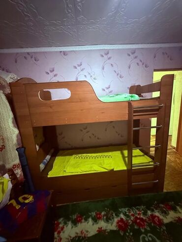 двухъярусные кровать детский: Балдар үчүн эки ярустуу, ЛДСП, түсү - Күрөң