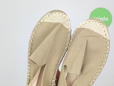 style 50 buty: Męskie espadryle w kolorze beżowym, rozmiar 40. - Cholewka — 6