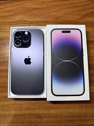 IPhone 14 Pro, Б/у, 256 ГБ, Deep Purple, Коробка, 76 %