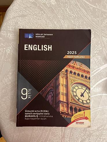 dərs kitabları: Məhsul: “English – 2025 Test Toplusu” (Dövlət İmtahan Mərkəzi) — 1