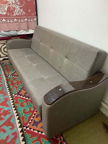 купить диван кровать в бишкеке: Диван-кровать, цвет - Коричневый, Новый