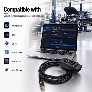 Alati za automobile: Novo- X-OBD Enet OBD2 BMW & JLR DOIP BimmerCode E-SYS ISTA ENET — 5