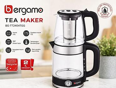 qovuqlu çay: Üst üstə elektrik çaydan İnformasiya Bergamo Tea Maker BG-TT2404TGG — 1