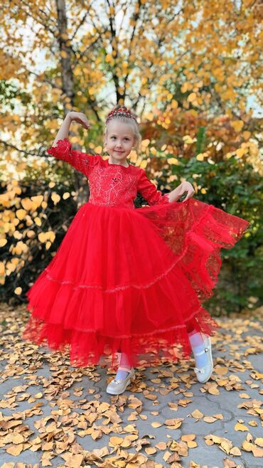 Платья: Детское платье, цвет - Красный — 3