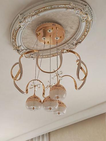 led lustur: Led Çılçıraq, 4 və daha çox lampa, Metal — 1
