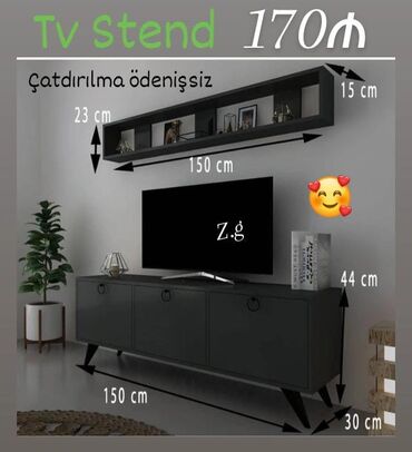 tv stendler alçıpan: Çatdırılma pulsuz